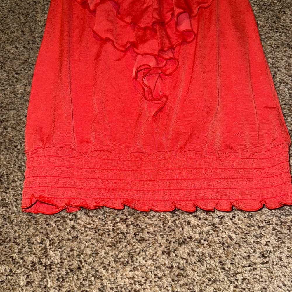 HeartSoul Red Ruffle Tank Top - Picture 3 of 4